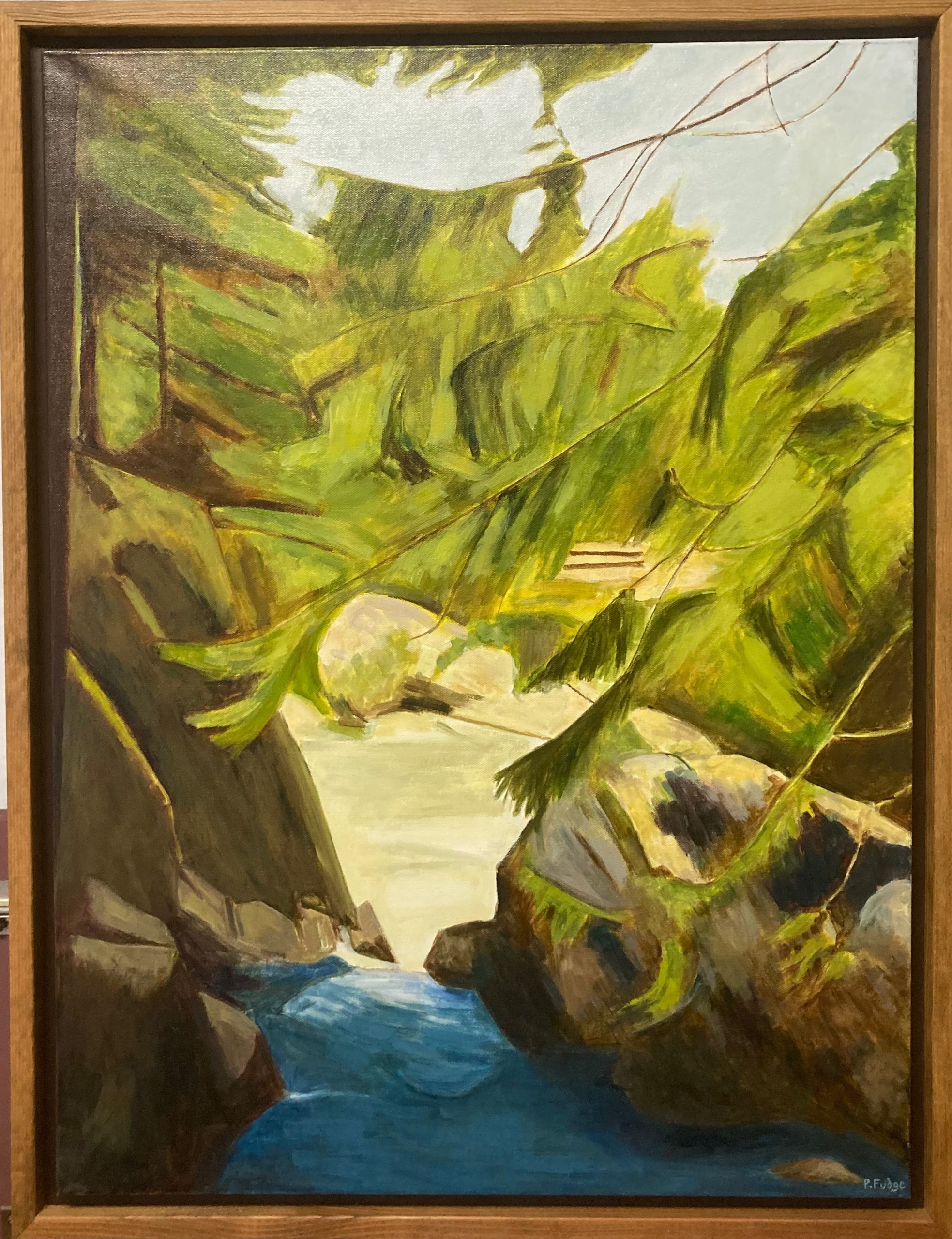 View between the rocks