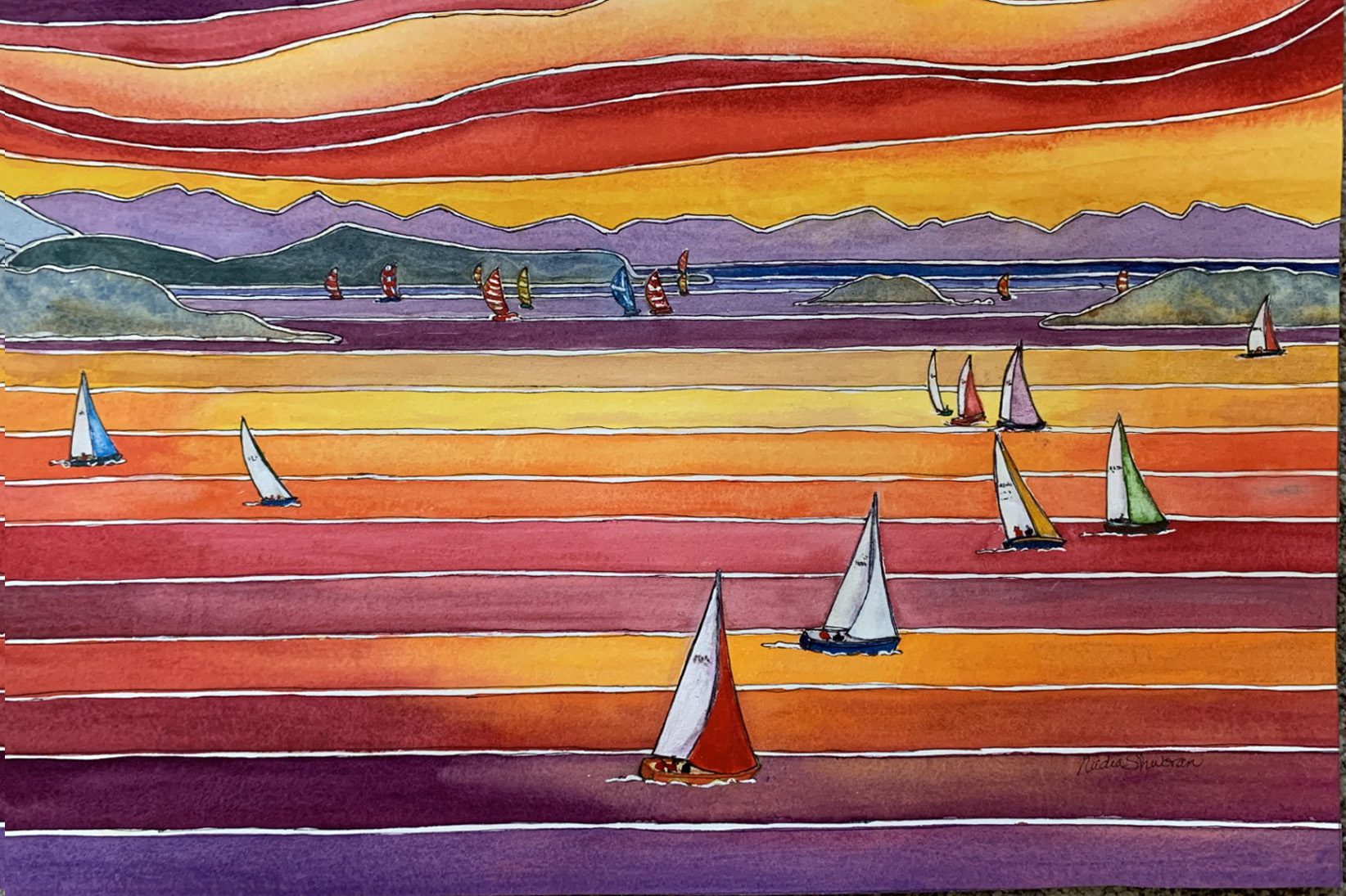 Sunday Boat Races -- Nanoose Bay